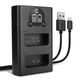 Dubbele acculader LC-E10 + USB Kabel