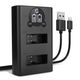 Dubbele acculader AHDBT-501 + USB Kabel