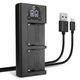 Dubbele acculader BC-VM50 + USB Kabel
