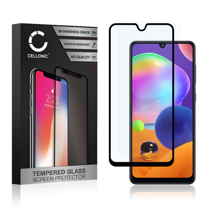 Samsung Galaxy A31 (SM-A315) Protecteur d'écran 9H en verre trempé 3D Case-friendly de CELLONIC