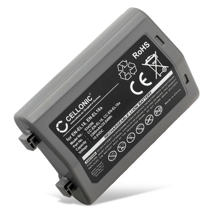 Nikon EN-EL18a Accu Batterij 3300mAh van subtel
