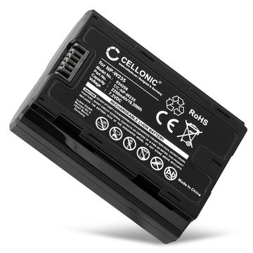 Batterij voor FujiFilm GFX100S, GFX 50S II, X-T4, X-H2, NP-W235 NP-W235 Accu (2250mAh, 7.2V) van CELLONIC