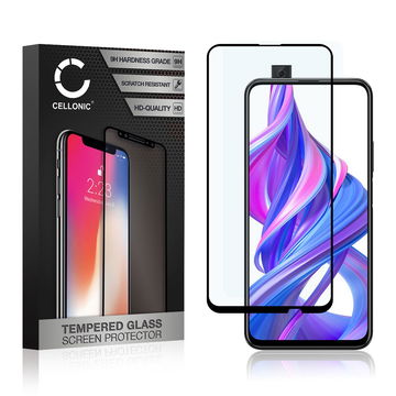 Vervangende screenprotector compatibel met Honor 9X / 9X Pro smartphone (3D Full Cover, 9H, 0,33mm, Full Glue)