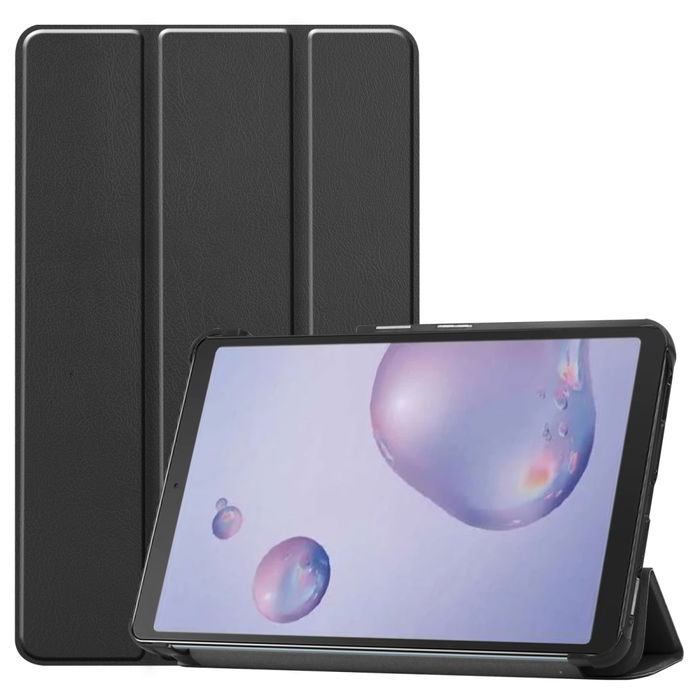 Étui avec stand intégré pour tablette Samsung SM-T307 Galaxy Tab A 8.4 (2020) - Cuir synthétique, couleur noir Housse Pochette