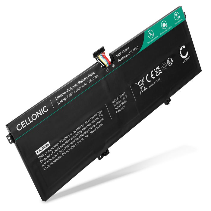 Batterij voor Lenovo Yoga C930-13IKB Laptop - 7600mAh 7.68V 