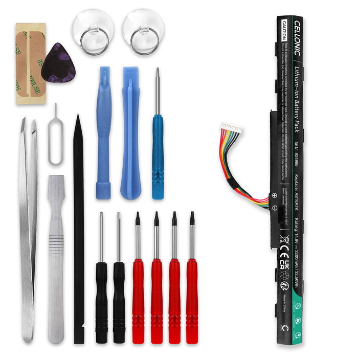 Acer Aspire E5-774G Batterie + kit d'outils 2200mAh de subtel