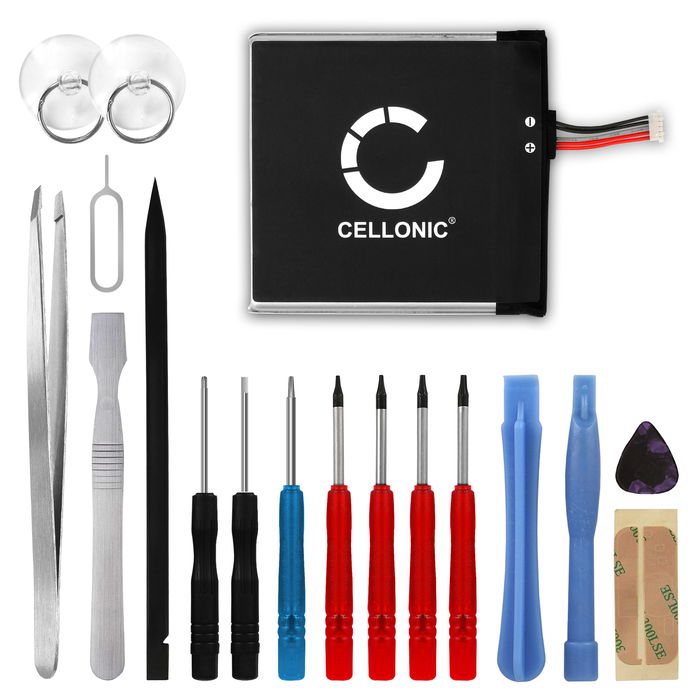 Nintendo HAC-003 Accu Batterij + Schroevendraaier-set 4600mAh van CELLONIC