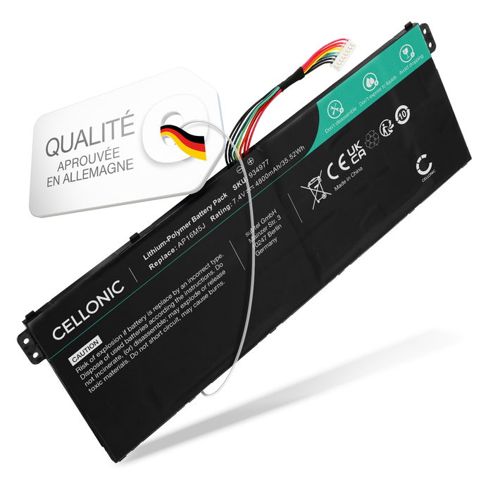 Acer Aspire 3 A315-35 Batterie 7.4V 4800mAh de Cellonic