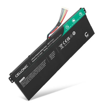 Battery for Acer Nitro 5 AN515, Aspire 5 A515, A517, Swift 3 SF314, Predator Helios 300, AC14B8K, AC14B18J 15.2V 3600mAh from CELLONIC