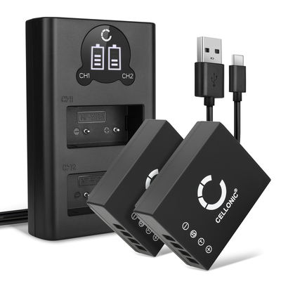 2x 7.2-7.4V accu NP-W126 / NP-W126s voor FujiFilm Fuji X100v X100f, X-T3 T30 T1 T10 T2 T20, X-S10, X-Pro 2 3 camera - 1140mAh batterij + BC-W126 oplader