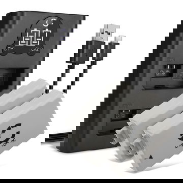 2x LP-E5 accu voor Canon EOS 1000D, EOS 450D, EOS 500D, EOS Rebel T1i, EOS Rebel XS, EOS Rebel Xsi - 1020mAh + Dubbele Oplader LC-E5 CBC-E5 vervangende accu voor camera