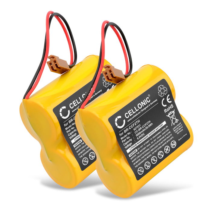 2x Accu voor Panasonic BR-CCF2TE BR-CCF2TH (5000mAh, 6V) van CELLONIC