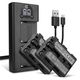 2x Accu NP-FM500H 1600mAh + Dubbele Oplader