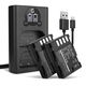 2x Battery 2000mAh+ Dual Charger