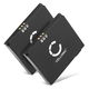 2x Battery (900mAh, 3.7V)