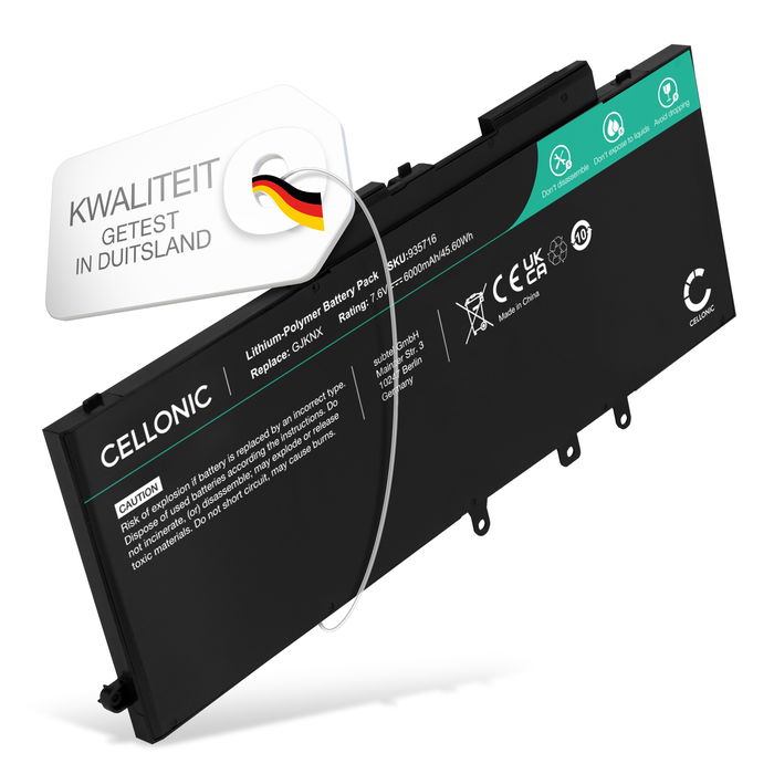 Dell Latitude 5480 Accu Batterij 6000mAh van subtel