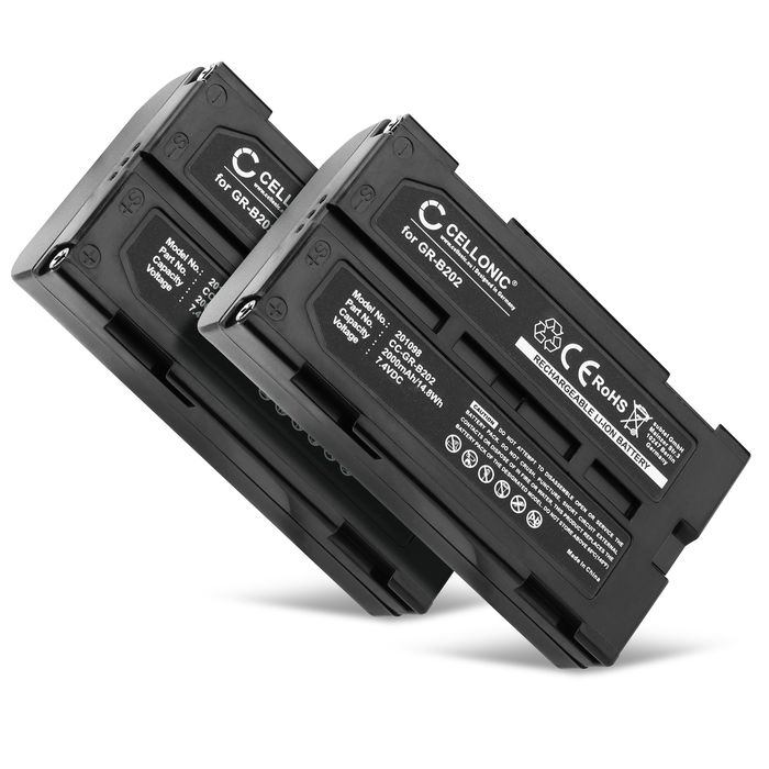 2x Batterie pour Hitachi VM-E575LA Accu 2000mAh Batterie rechange