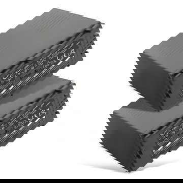 2x Batterie 5400mAh pour appareil photo Panasonic HDC-Z10000, NV-DS29, AG-DVX100 - Remplacement modèle CGR-D54s CGR-D54s