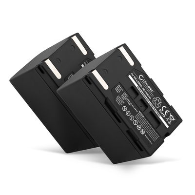 2x Batterie 2400mAh pour appareil photo Samsung SC-D263, SC-D351, SC-D352 - Remplacement modèle SB-LSM160,SB-LSM320,SB-LSM80