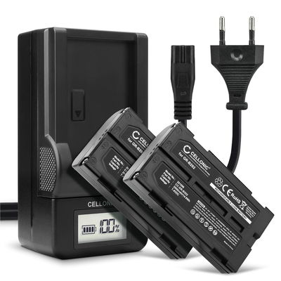 2x Accu voor Panasonic NV-DX1 NV-GS280 GS250 VM-H775 RCA Pro-V730 camera - GR-B202 VW-VBD070 VBD1 VM-BPL13 BPL27 2000mAh + Oplader VW-B202 VW-VBD1 VW-VBD2 Vervangende batterij fototoeste, oplader, oplaadkabel