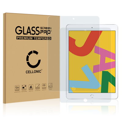 2x Protection d'écran en verre pour tablette Apple iPad 10.2 2019, 2020, 2021 (7th, 8th, 9th Gen) (3D Full Cover, haute résistance 9H, 0,33mm, Full Glue)