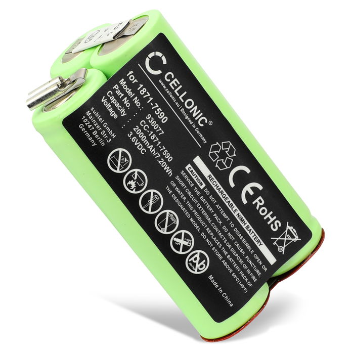 Moser ChromStyle Pro Batterie 2000mAh de Cellonic