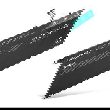 Batterie pour Dell XPS 13 9350, XPS 13 9343, XPS 13D-9343, 90V7W, JD25G, JHXPY, 0N7T6 7.4V 6100mAh de CELLONIC