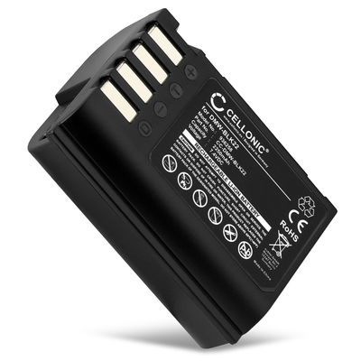 Batterie pour Panasonic Lumix G9, GH5S, DC-S5, DC-GH6, DC-G9 II, DMW-BLK22 DMW-BLK22 (2250mAh, 7.4V) de CELLONIC