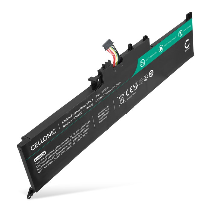 1x Batterij voor Lenovo ThinkPad Yoga 260, Lenovo 00HW026, 00HW027, SB10F46464, SB10F46465 Laptop - 2700mAh 14.8V 