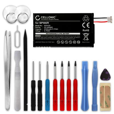 Batterie de remplacement SP86R 2100mAh pour Sony PS Vita 2007 / PCH-2007 / PSV2000 + kit d'outils