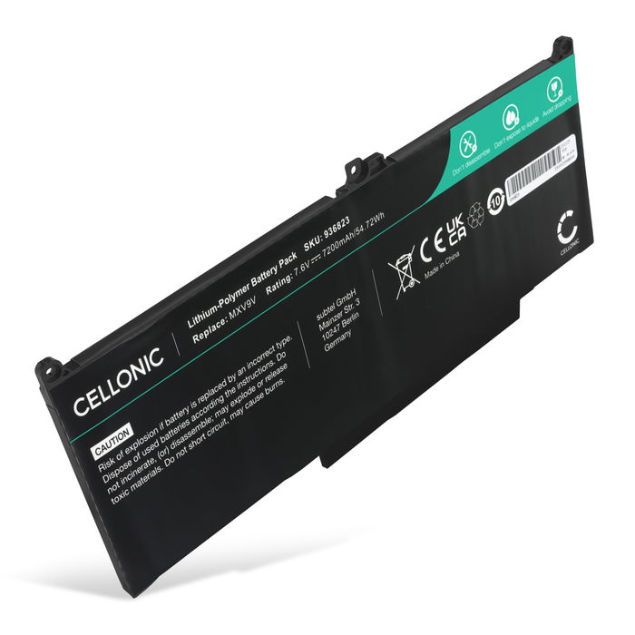 Dell Latitude 7400 Batterij 7200mAh van Cellonic