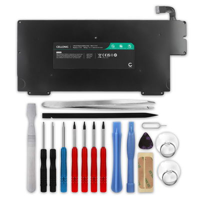 Batterie pour Apple MacBook Air 13 - A1237, A1304, A1245 7.4V 4800mAh + kit d'outils de CELLONIC