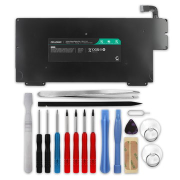 Battery for Apple MacBook Air 13 - A1237, A1304, A1245 7.4V 4800mAh + Tool-kit from CELLONIC