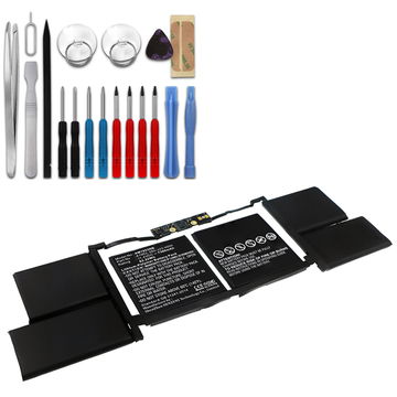 Batterie de rechange pour ordinateurs portables Apple Macbook Pro 13 Touch - A1989 (Mid 2018 / Early 2019) - 5050mAh 11.4V + kit d'outils