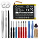 1x Accu 616-0550, 616-0551 930mAh + Schroevendraaier-set