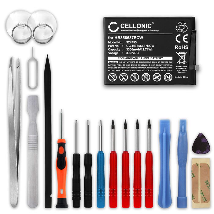 Huawei Mate 10 Lite Batterie + kit d'outils 3300mAh de CELLONIC