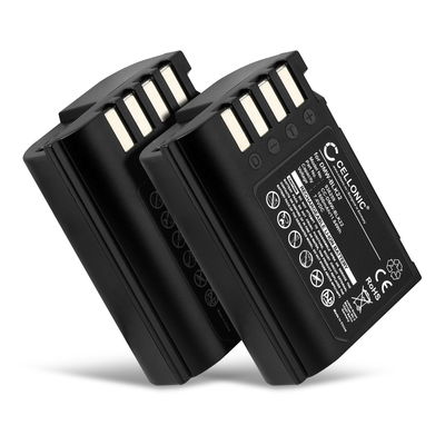 2x Batterie 1600mAh pour appareil photo Panasonic Lumix GH5, GH5S / DC-S5 / G9 - Remplacement modèle DMW-BLK22