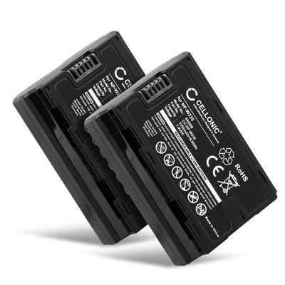 2x Batterie pour FujiFilm GFX100S, FujiFilm GFX 50S II, W235, Fuji NP-W235, FujiFilm X-T4 NP-W235 (2250mAh, 7.2V) de CELLONIC