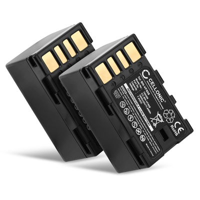 2x Batterie pour JVC GC-PX100, GZ-HM200, GZ-MG330, GY-HM100, GR-D728, BN-VF808, N-VF823 1500mAh de CELLONIC