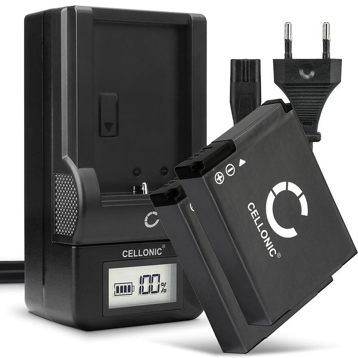 2x Batterij voor GoPro HD Hero 2 Accu 1100mAh + Oplader