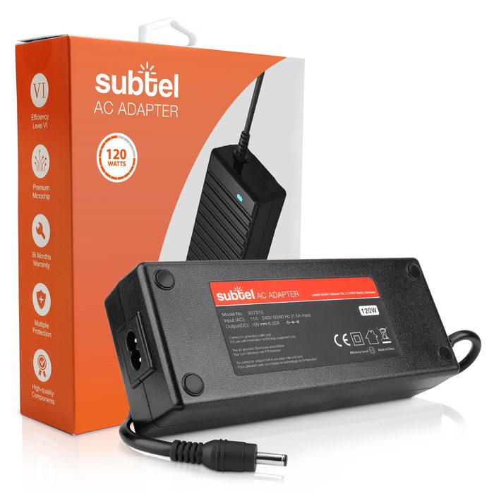 MSI GF63 Oplader - 2.2m Laadkabel & AC stroomadapter van subtel