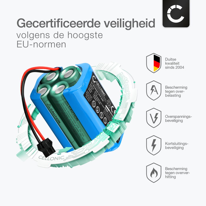 Akku für Saugroboter Ecovacs Deebot 600, 601, 605, 14,4V, Li-Ion