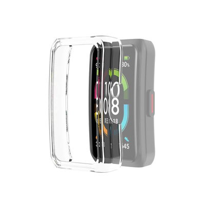 subtel beschermhoes voor Honor Band 6 bumper case 360° protectie smartwatch case Transparant behuizing & glas cover