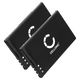 2x Accu BL-4U 1000mAh