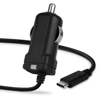 Chargeur allume-cigare USB C Type C pour téléphone portable Doro 8050, 8050 Plus, 8080, 8100, 8100 Plus - 1.1m, 5V, 3A