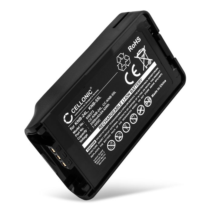 Batterij voor Kenwood NX3320, NX3220, NX3300, TK-3160, NX3200, NX-220, NX-320, NX-3220 3300mAh Lithium Ion van CELLONIC
