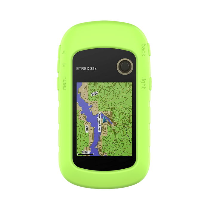 Coque Silicone vert pour GPS de vélo Garmin eTrex 10 eTrex 20 eTrex 20x eTrex 22x eTrex 30 eTrex 30x eTrex 32x - Cover Bumper de protection système de navigation vélo moto et autres sports