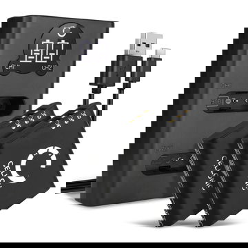 2 x vervangende accu Ricoh DB-110 met dubbele oplader BJ-11 voor Ricoh GR III, GR IIIx, G900, G900SE, WG-6 camera, reserve batterij charger fototoestel