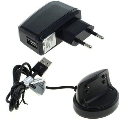 Chargeur 5W pour montre connectée Samsung Gear Fit 2 (SM-R360) / Gear Fit 2 Pro (SM-R365) - Alimentation 1A, Câble de Charge rapide