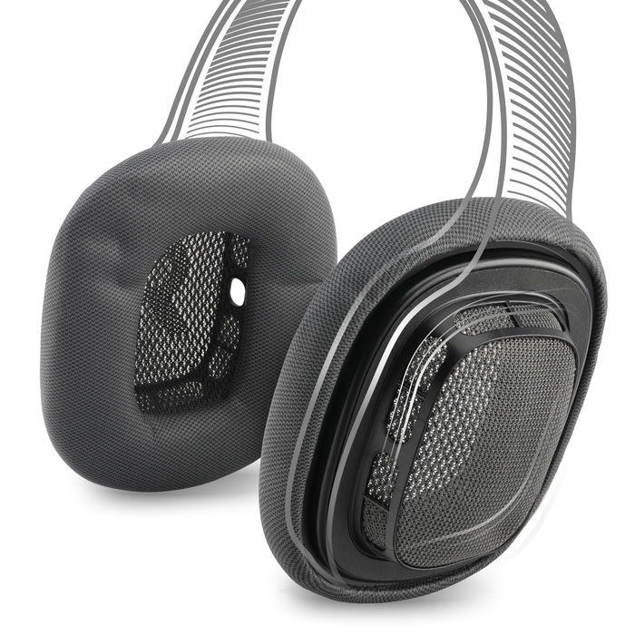 Coussinets de remplacement pour casque audio Apple Airpods Max, mousse haut de gamme de rechange pour headset, pour réparer facilement un casque filaire et sans fil